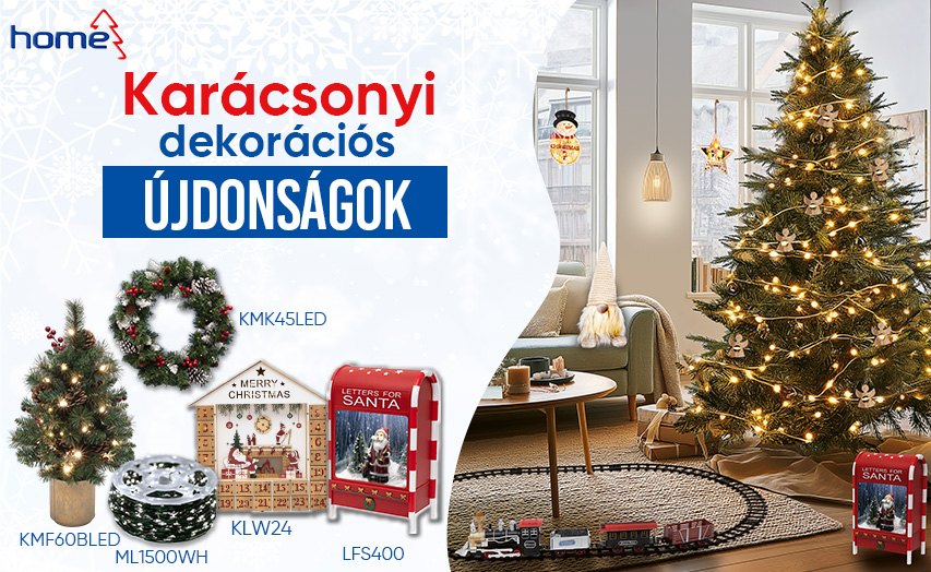 Karácsonyi dekorációs újdonságok